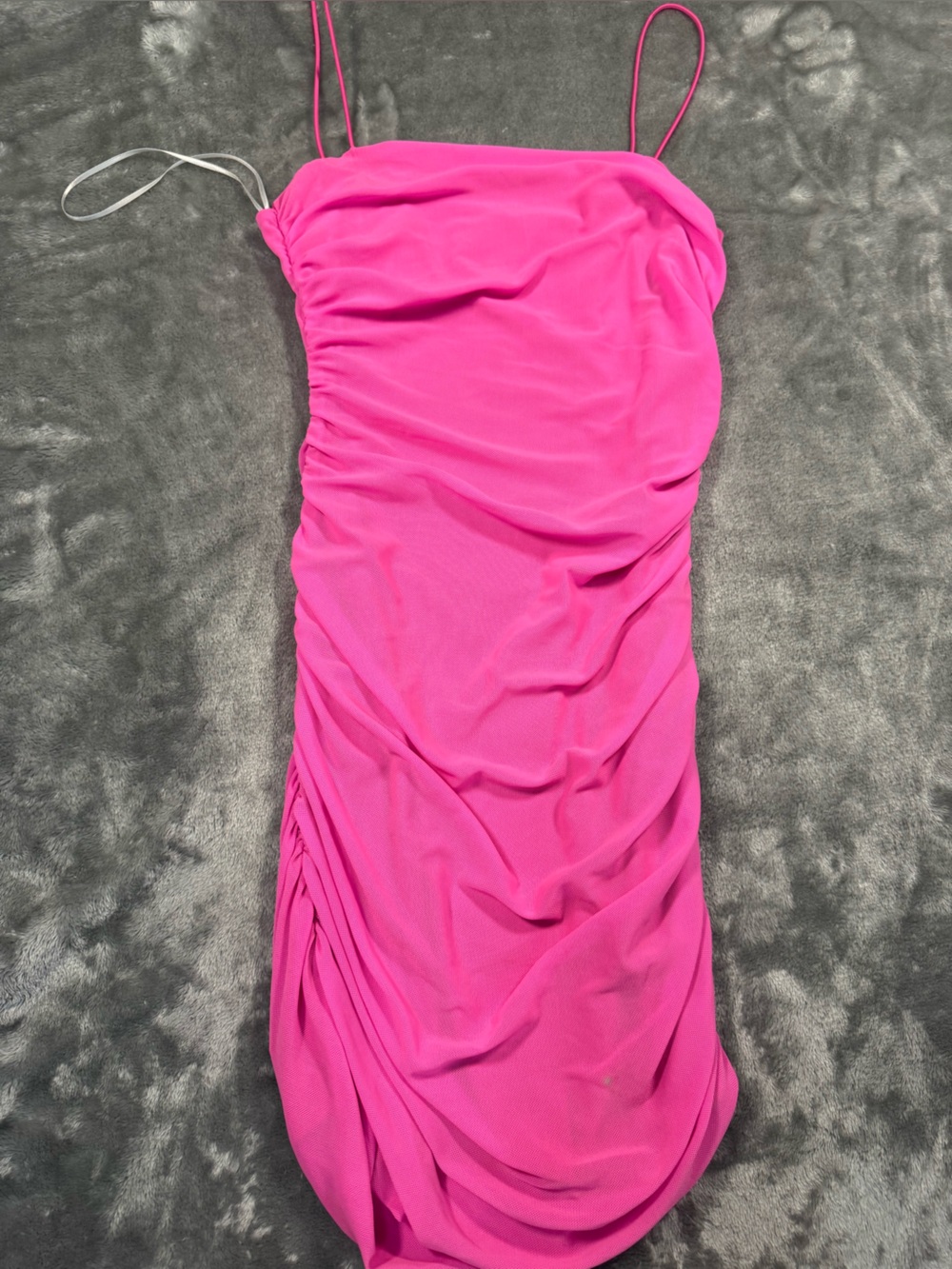Princess Polly Hot Pink Ruched One-Piece Dress With Open Back